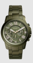 Correa de reloj Fossil FS5375 Acero inoxidable Verde 22mm